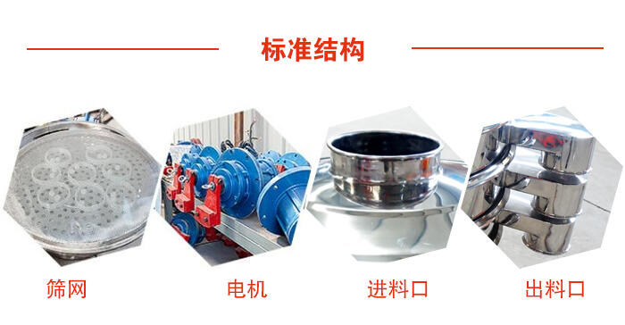标准筛，筛网，电机，进料口，出料口